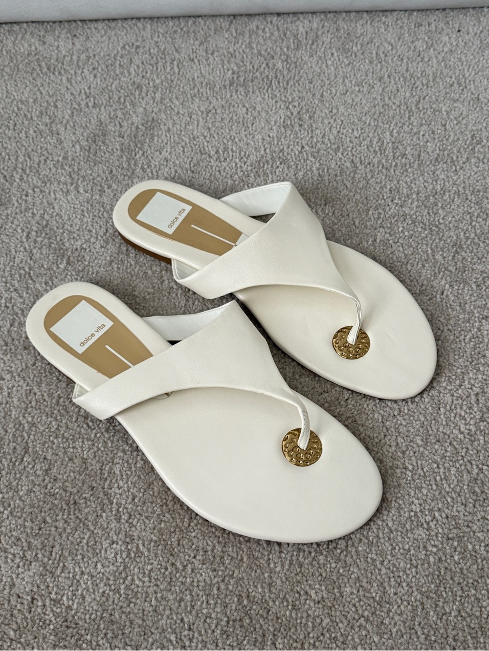 Dolce vita white sandals